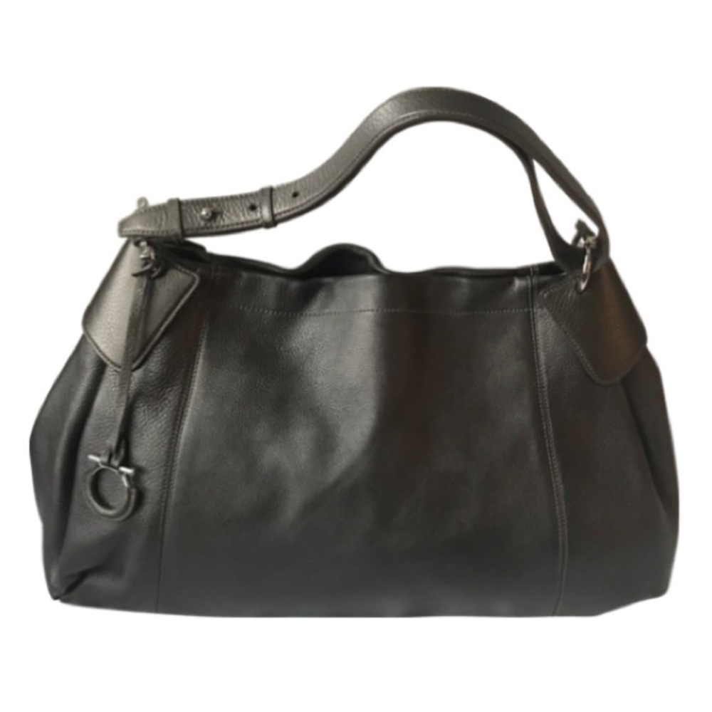 Salvatore Ferragamo beautiful pewter color Made in Italy
